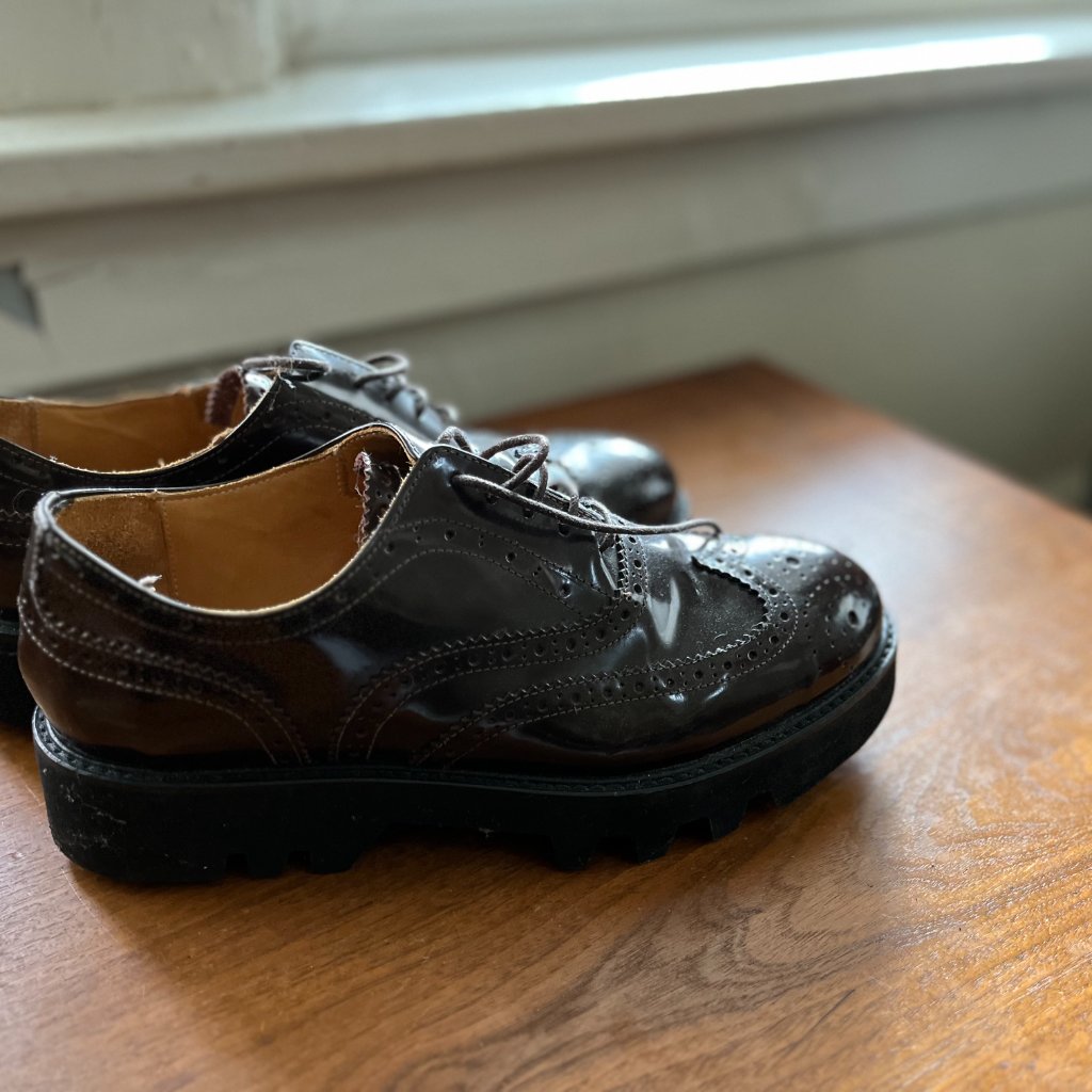 Platform Brogues (Prada & Church's Creeper Similar)Pascucci Us 8